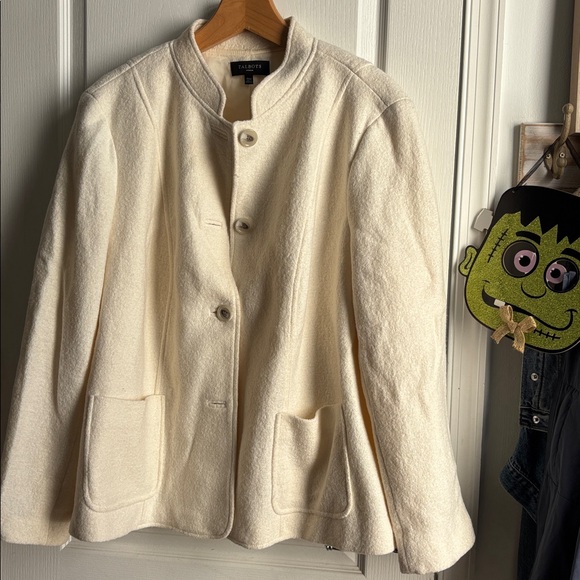 Talbots Ivory Button-Up Jacket - Picture 2 of 6